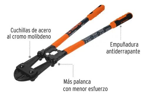 Tijera Cortabulones Corta Pernos Profesional 24'' Truper