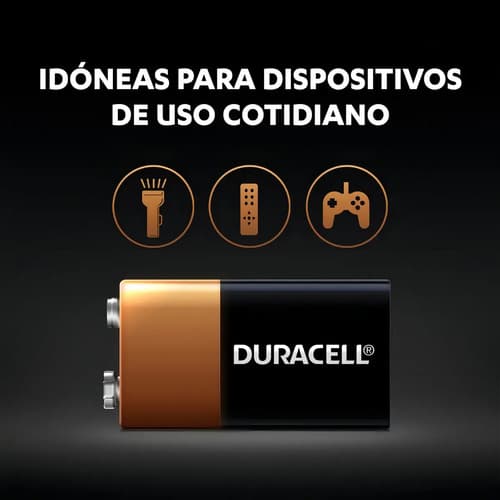 Duracell Coppertop 9v1 9v Rectangular
