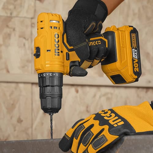 Atornillador Ingco 20v, Bateria 1.5ah, Cargador Amarillo