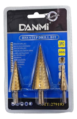 Mechas Escalonadas Acero Titanio Modelo 7 Danmi 4-32mm Juego 3 Piezas