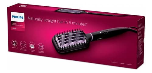 Cepillo Alisador Philips Bhh880/00 Negro