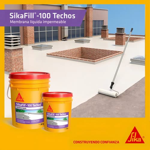 Sika Sikafill-100 Techos Membrana Líquida Blanco Satinado