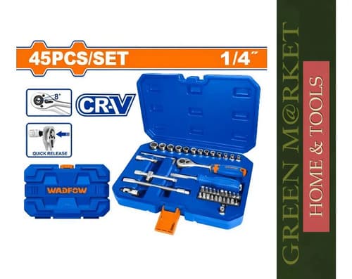 Set Tubos Y Puntas 45piezas Wst4d45 Color Azul