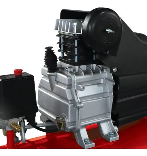 Compresor 2.5hp 50 Lts Equus, 24 Meses De Garantia Rojo 220v Monofásica