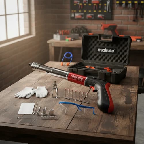 Pistola Clavadora Fulminante Completa Profesional Makute