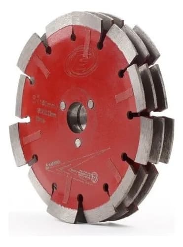 Disco Triple Diamantado Para Acanaladora Equus Color Rojo Frecuencia 50hz