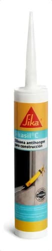 Sellador De Silicona Sikasil C 280cc Color Blanco