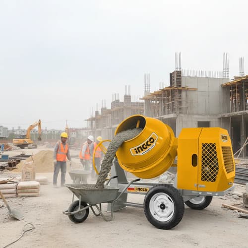 Hormigonera 350 Litro 6600w 9hp Ingco Cm906-2