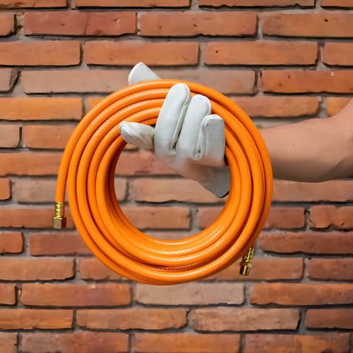 Manguera Compresor Aire 300 Psi 1/4'' 5 Metros Truper 19013 Color Naranja
