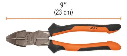 Alicate Profesional Electricista 1000v Uso Rudo 9'' Truper