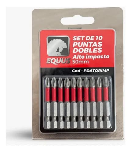 Set 10 Puntas Taladro Alto Impacto Equus