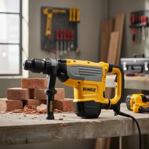 Taladro Rotopercutor Sds-max Dewalt Martillo 1500w 13.3j Amarillo 220v