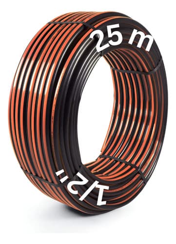 Caño Riego 1/2 Manguesur 25m Modelo 3415 Pebd Flexible Negro