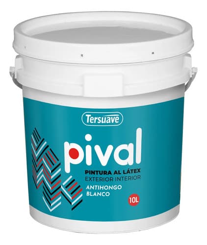 Tersuave Pival Pintura Latex Interior Exterior 10l Mate Color Blanco