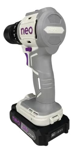 Taladro Percutor A Bateria C/1 Batería 20v Brushless Neo Gris