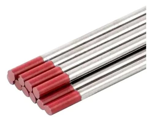 Unidad De Electrodos De Tungsteno Con Un 2% De Torio, Punta Roja De 3,2 Mm Rojo