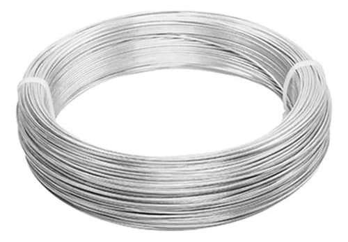 Alambre Galvanizado 16 Acero Plateado 20 Metros Cercos Jardinería