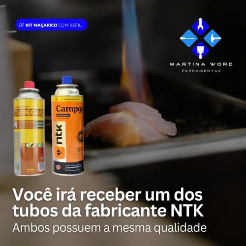 Pack De 4 Cartuchos De Gas Martinaword Para Antorcha Culinaria Y Estufa De Camping