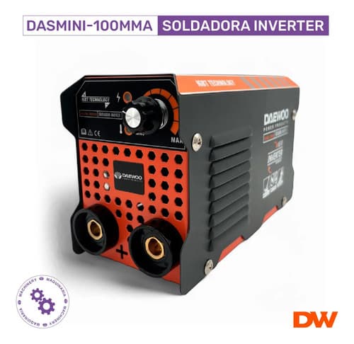 Soldadora Inverter Mini Daewoo 100 Amp Mma Igbt C/accesorios Gris