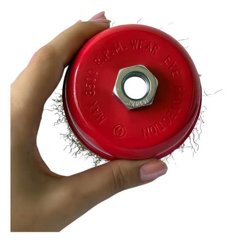 Cepillo De Alambre Tipo Copa Para Amoladora, De 100 Mm