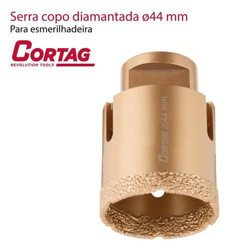 Sierra En Forma De Copa Diamantada De 44 Mm Para Amoladora Cortag 61874