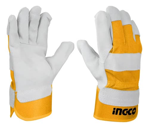 Guantes De Cuero Ingco Talle 10.5 Pulgadas Gris