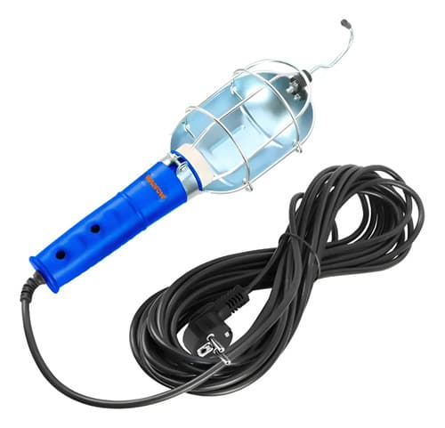 Foco Lampara Taller 75w Cable 10mt Wadfow Wfl30001 Blanco Neutro