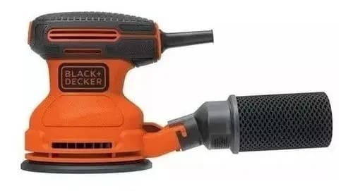 Lijadora Roto Orbital Black+decker Bdero100 Con Sistema Velcro Naranja 50hz 180w 50 Hz