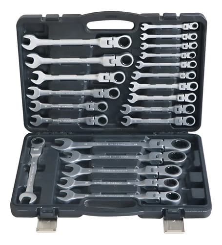 Juego De 22 Llaves Combinadas Con Criquet Equus Negro