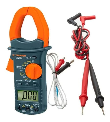 Pinza Amperimétrica Digital Tester Multimetro 1000amp Truper