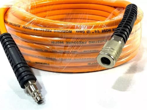Compresor De Aire Ingco 50 Litros + 15 Mts Manguera + Kit Naranja Claro 220v Monofásica