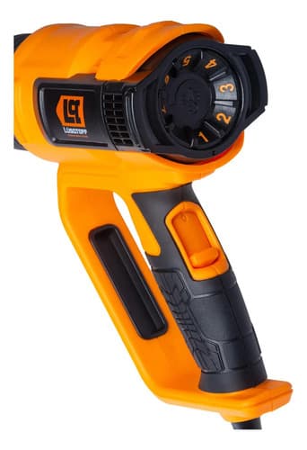 Pistola De Calor 2000w Lusqtoff 50o A 600oc + 4 Boquillas Naranja Y Negro