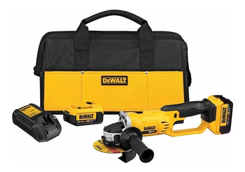 Amoladora Angular Inalámbrica Dewalt Dcg412m2 Color Amarillo 405 w 220 v + Accesorios