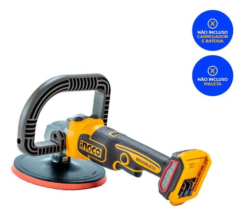 Lustra Pulidora A Bateria 7pLG P20s Brushless Apli2018 Ingco Amarillo