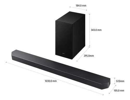 Barra De Sonido Hw-q600f De 3.1.2 Canales, Barra De Sonido Serie Q 2025 Negro Titán