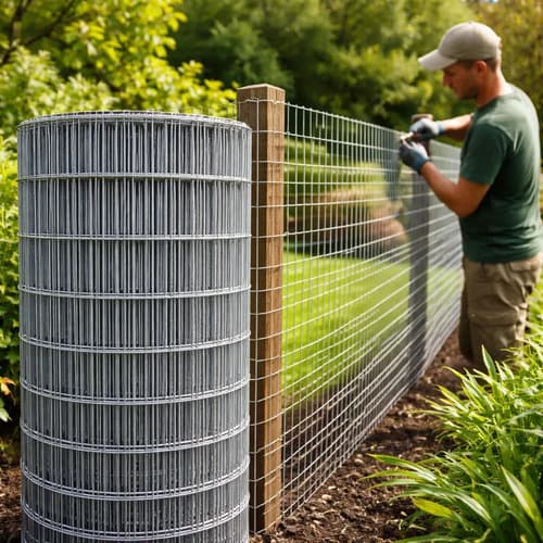 Tejido Malla Electrosoldada Galvanizada Rollo 1.20 X 25 Mts Plateado