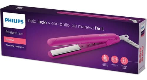 Planchita De Pelo Mini Philips Straightcare Essential Hp8401 Violeta