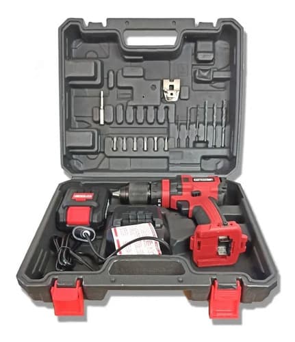 Taladro Atornillador Inalambrico Equus Brushless 20v Color Rojo Frecuencia 0