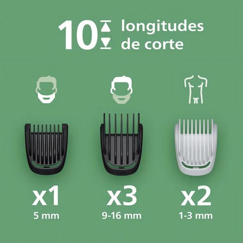 Philips Multigroom Serie 3000, Recortadora Todo En Uno Kit 1 Negro