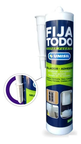Fija Todo Adhesivo / Sellador Seca Rapido Unisil 290ml