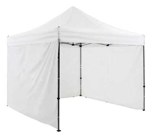 Pared Para Gazebo De 2x2m En Poliéster Blanco