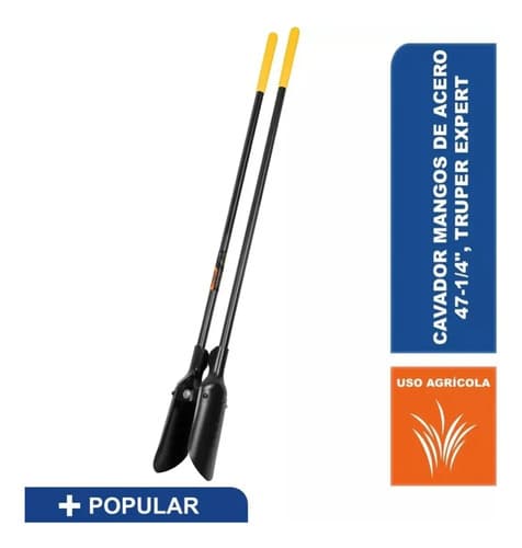 Pala Cavadora Hercules Metalica Boca 20cm Truper Ca-38m