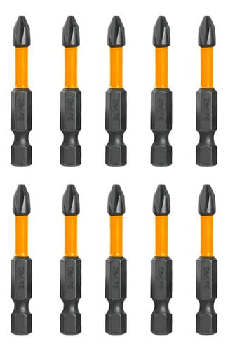 Puntas Para Taladro Y Destornillador Eléctrico Ingco Sdbim71ph250 - 10 Unidades X Pack