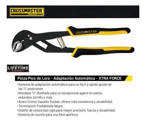 Pinza Pico De Loro Crossman De 11 Posiciones, Ajustable De Acero