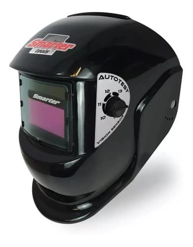 Máscara Soldar Fotosensible Smarter Negra Fotocromática Din 9-13 Negro