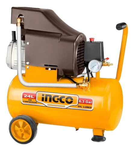 Compresor De Aire 2 Hp/ 24 Litros Ingco Ac202416 Color Dorado Frecuencia 50 60