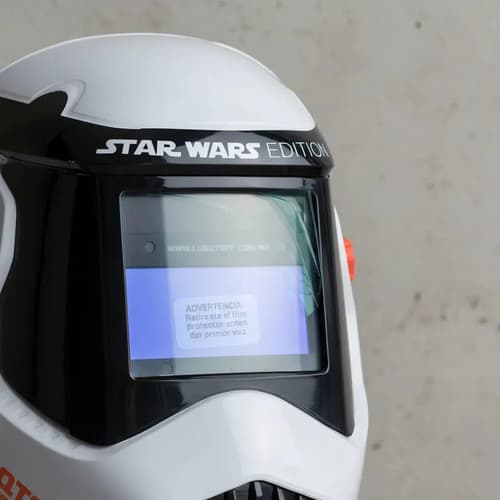 Mascara Fotosensible Lusqtoff St-starwars Edition Blanco/naranja