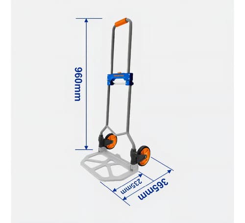Carro De Carga Plegable 60kg 960mm Wadfow Wwb9a06- Smf Azul Marino