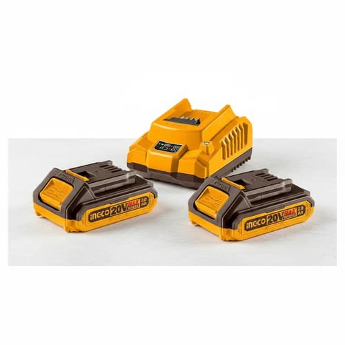 Combo 2 Baterías 20 V 2 A + Cargador Ingco Ufbcpk1222