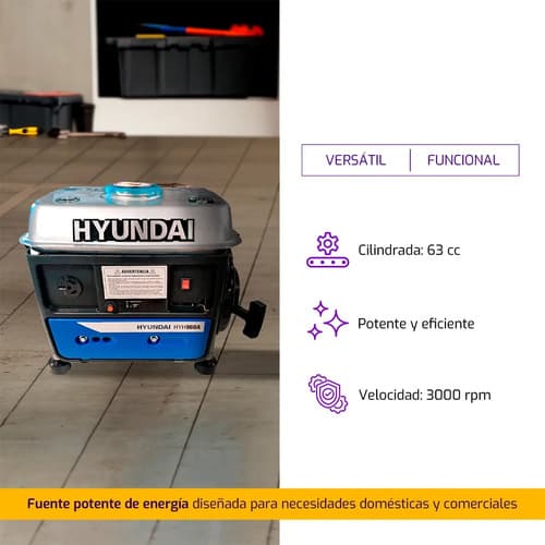 Generador Deluxe Hyundai 800w 019-0001 - Ynter Industrial